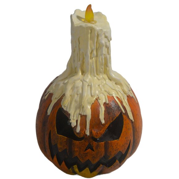Halloween Melting Candle Glow Pumpkin Light-Up Jack-O’-Lantern - Picture 1 of 3